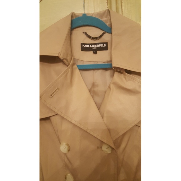 KARL LANGERFELD TRENCH COAT 🆕 - Picture 7 of 8